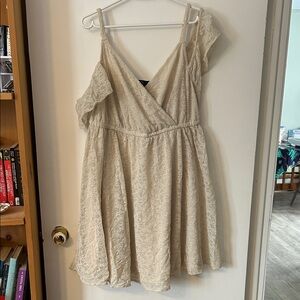 3/$20 Torrid Cream Lace Mini Dress